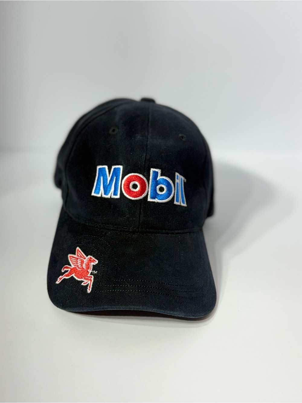 Mobil‎ 1 Racing Red Pegasus Logo
Embroidered Baseball Cap Black Adjustable
Hat